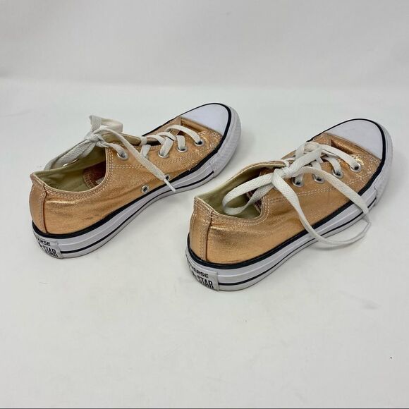 GOLD! Chucks Low-tops- Size 6 - Picture 7 of 12